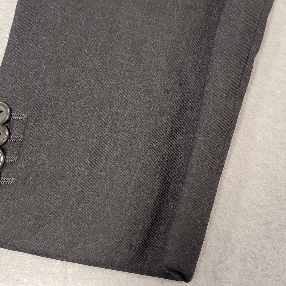 Ermenegildo Zegna Wool Blazer Charcoal Gray 3 Button Sport Coat Jacket Men's 42R - Picture 14 of 16